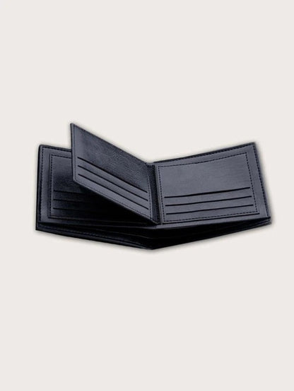 Faux Leather Wallet (BLACK)