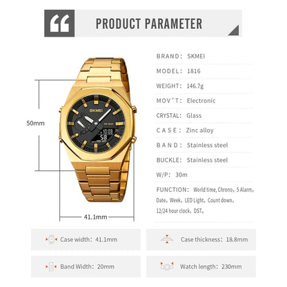 SKMEI WORLD TIME (AUTO MOVEMENT)