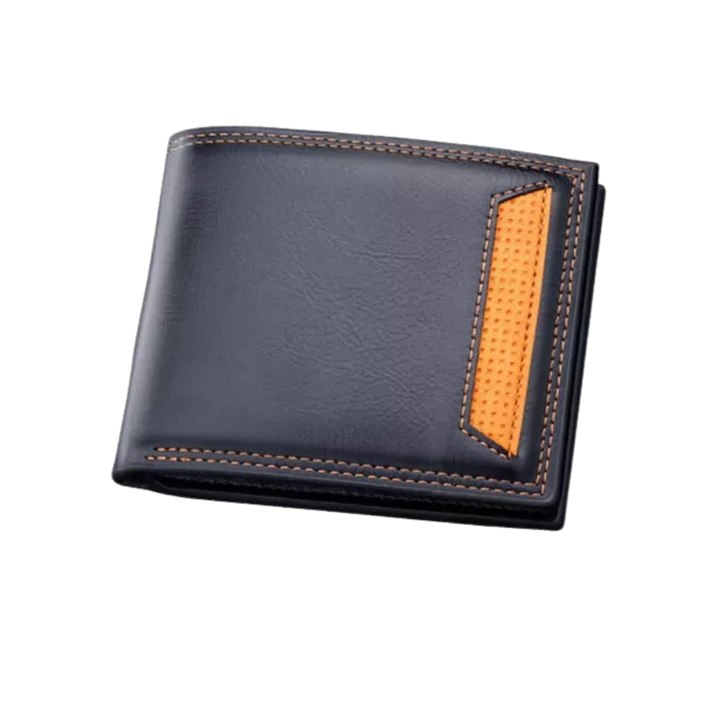 Faux Leather Wallet (BLACK)