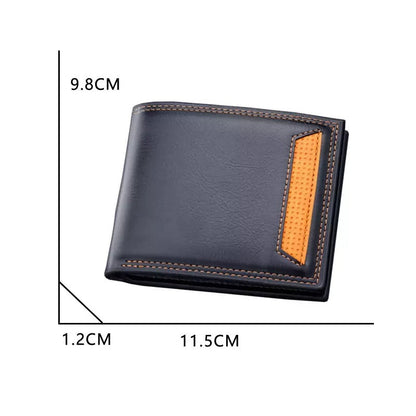 Faux Leather Wallet (BLACK)