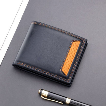 Faux Leather Wallet (BLACK)